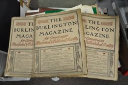 A collection of the Burlington magazine dating from the period 1910 to 1920
