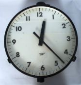 A large 1940's / 1950's railway station clock, with dial notation ' Chloride Gent '.