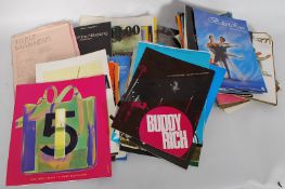 A large quantity of music and film related brochures, including Ballet, Gone with the wind etc.