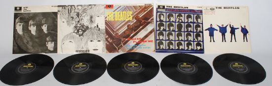 A collection of Beatles records  LP's  to include Please Please Me, A Hard Days Night, Revolver,