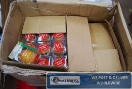 A box of hand cream dispensers, new, in boxes.