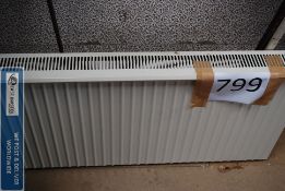 An electric wall mounted heater.