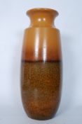 A retro West German fat lava drip glazed tall vase bearing the markings 239 / 37 to base