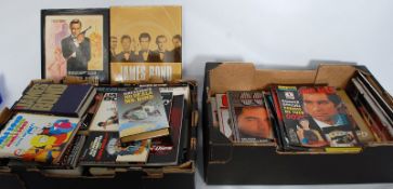A large quantity of James Bond books, mostly later editions along with a large quantity of vintage
