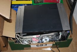 Assorted computer equipment / accessories to include a scanner and mouse etc.