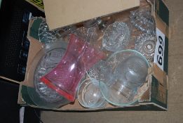 A large quantity of cut glass to include fruit bowls, salad bowls and other items etc.