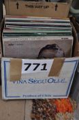 Two boxes of LP records to include Pop, Rock and Classical.