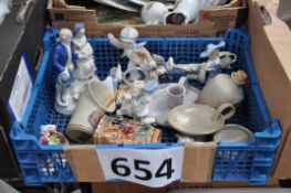 A nice lot of ceramic to include Lladro, studio ware etc.