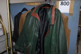 5 leather jackets.
