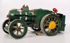 A 20th century home made steam traction engine model.