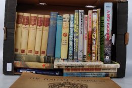 A quantity of war related military books to include an Italian Campaign folio book, Winston