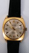 A gentlemans Montine of Switzerland gold plated wrist watch  automatic with date, 25 jewels,