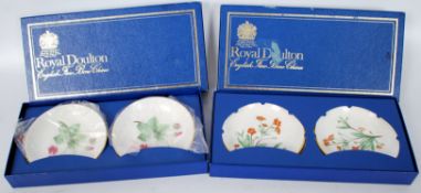 2 boxed sets of Royal Doulton coasters.