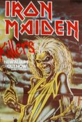 Music Memorabilia. An unframed Iron Maiden  music album poster `Killers`. Notation to centre.