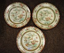 2 late 19th century Victorian plates by Petrus Regout & Co, Maastricht, Holland, both painted in