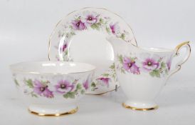 A boxed Royal Standard China tea service for six in the Violette pattern