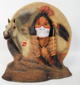 A JH Boone Native American Indian figurine of 'Cripple Horse Pass' with certificate and box.