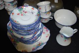 A 1930's TF & S Ltd (Thomas Forester & Sons) Phoenix ware 21 pieces tea set