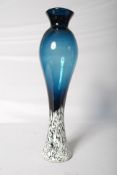 A Juliana glass vase with 'Effervescence' pattern. 49cm tall.