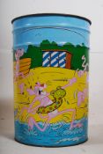 A retro 1980's Pink Panther childs bin standing 45cm tall.
