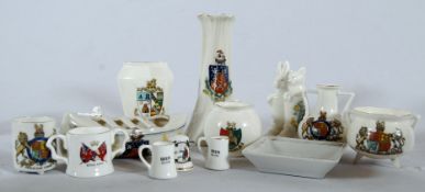 An assortment of commemorative wares (14 pieces) from Clacton On Sea and other places