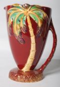 A Beswick palm tree jug / vase, with number 1068. 22.5cm tall.