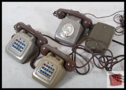 3 vintage 1970's telephones