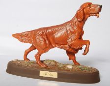 A Beswick Red Setter dog on ceramic plinth with model number 2986