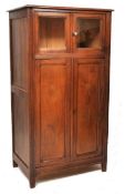 1930's Art Deco French Walnut Kitchen Dresser Display Cupboard Cabinet. 160cms HIgh x 84cms Wide x