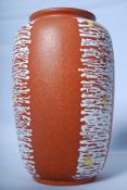 A Fat Lava 1970's West German pottery  vase being 30cm tall.