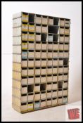 A good quality unusual 1970's multistack plastic haberdashery cabinet. 75cms High x 49cms Wide x