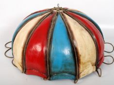 A decorative plaster/resin parachute hanging lamp holder. 50cm across.