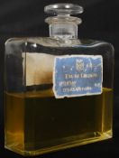 An 1910 Edwardian French D`Orsay of Paris Eau De Cologne glass perfume bottle complete with