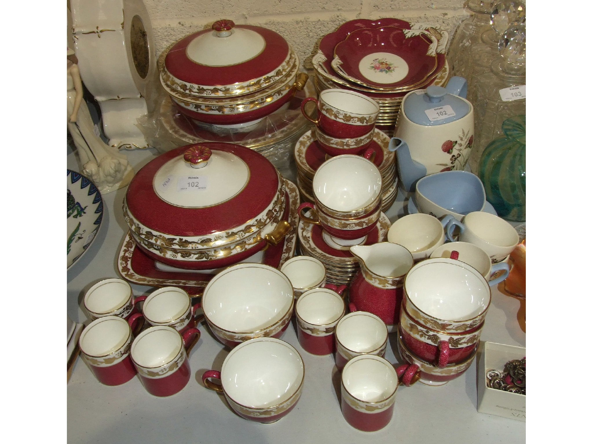 Approximately seventy pieces of Wedgwood `Whitehall` decorated tea, coffee and dinnerware and a