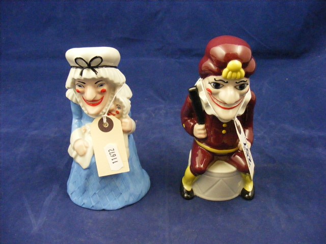 A Wade figure of Punch together with Judy