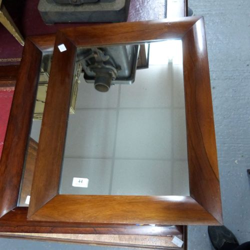 Two rosewood framed mirrors