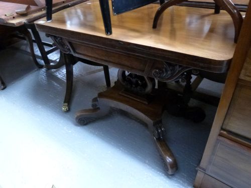 19th century mahogany tea table