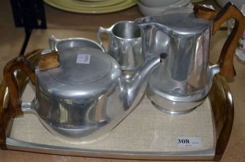 Picquot four piece tea service