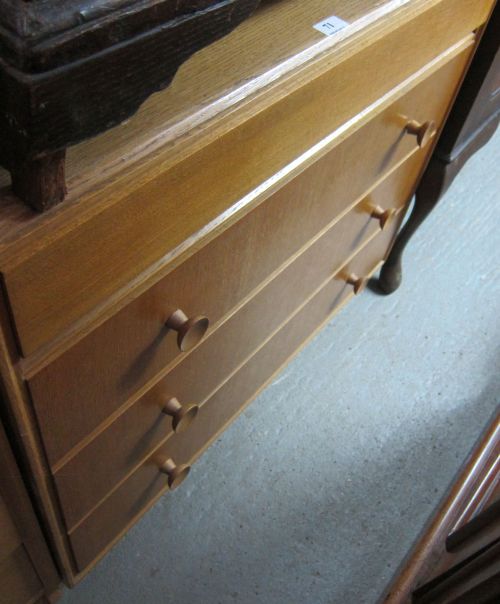 Teak chest of drawers