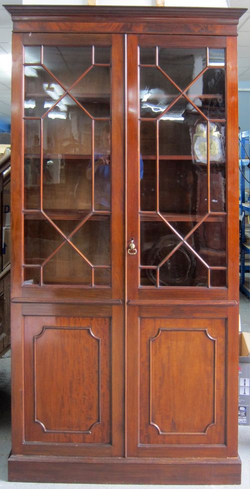 19th century mahogany bookcase,