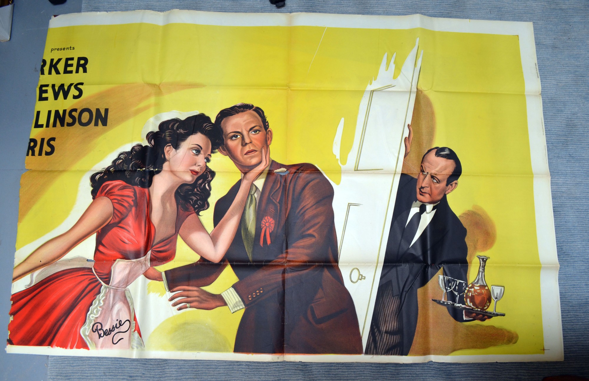 The Chiltern Hundreds (1949) British six sheet film poster, artwork by Eric Pulford, folded, B 81