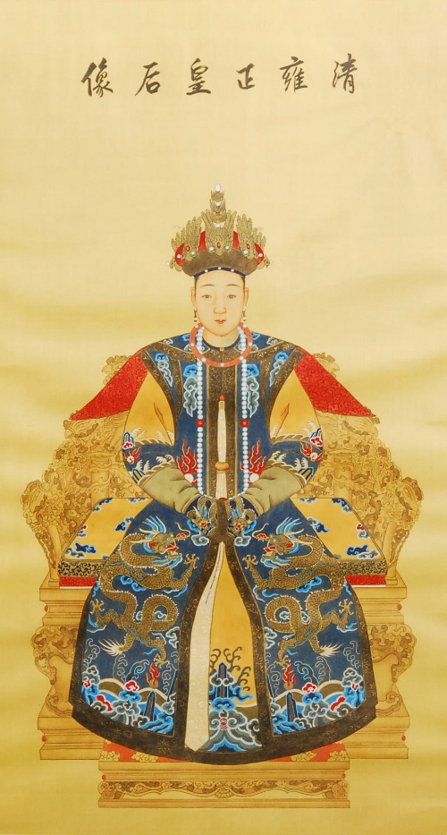 LATE 19TH TO EARLY 20TH CENTURY - A pair of ancestor portraits depicting Yongzheng and his