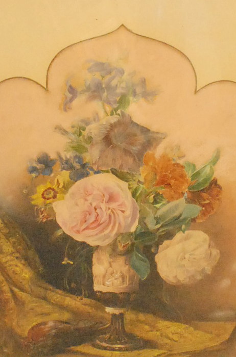 ENGLISH SCHOOL (LATE 19TH CENTURY) - A still life with summer flowers in an urn, watercolour, signed