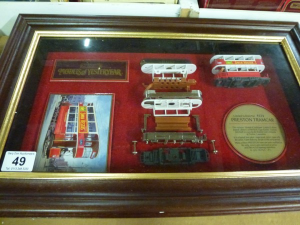 framed Preston tramcar limited edition no 0134