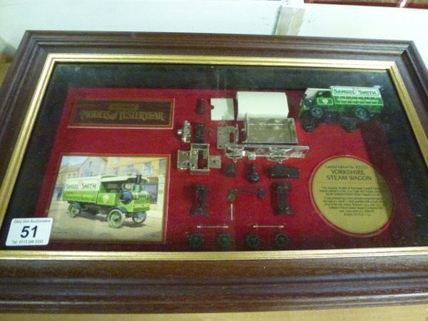 framed Yorkshire steam wagon limited edition no 02379