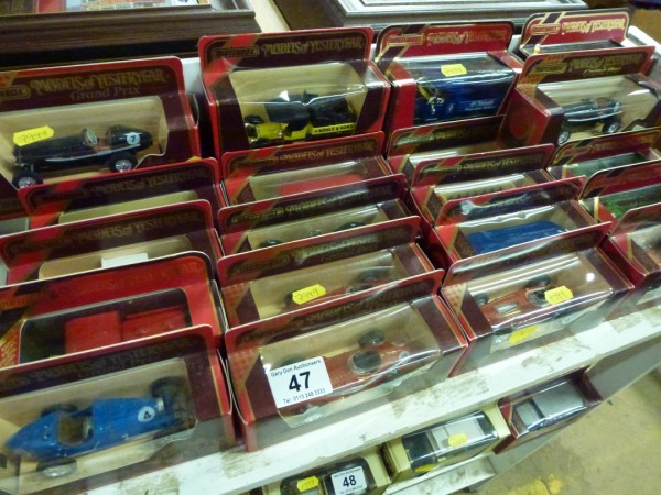 25 assorted matchbox models of yesteryear