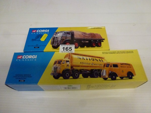 Two Corgi Classics Collector Club: National Renzole Foden FG Cylindrical Tanker and Morris J Van and