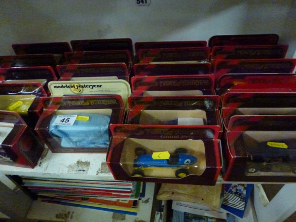 twenty one matchbox models of yesteryear and one model of yesteryear