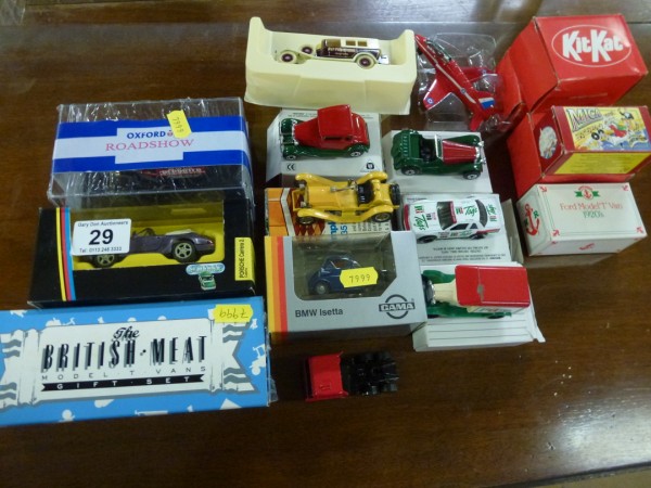 Eight Matchbox Models Including RAF Plane, Days Gone British Meat Model Vans Set, Six Lledo Models