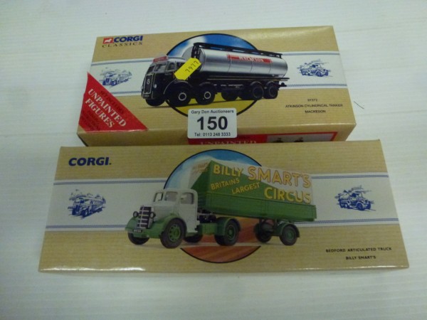 Two Corgi Classics: 97372 Atkinson Cylinder Tanker Mackeson and 97300 Bedford Articulated Truck